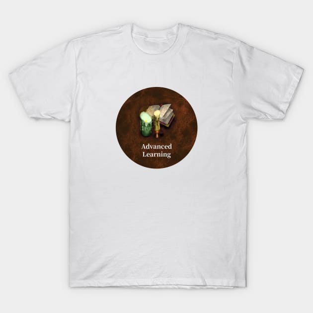 Advanced Learning - Heroes of Might and Magic III advanced learning skill T-Shirt by caseofstyle